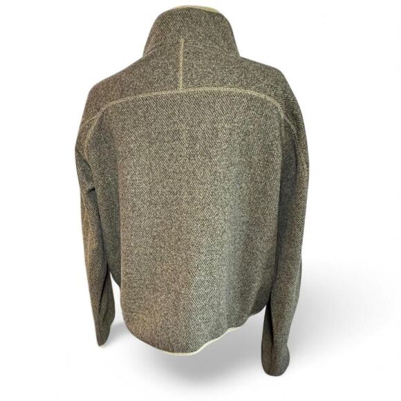 Athleta Women's Green Stroll Fleece Full zip Stand up Collar Jacket Size XL - Picture 5 of 8